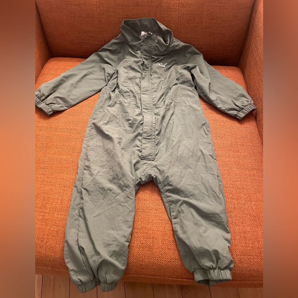 Kith Olive Green Kids Long-Sleeve One-Piece Bodysuit